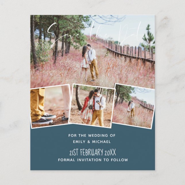 Cheapest Save Dates PH)TO COLLAGE Modern (Front)