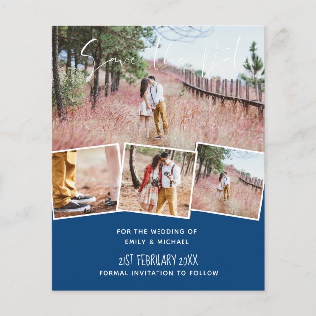 Cheapest Save Dates PH)TO COLLAGE Modern (Front)