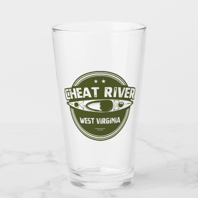 Cheat River, West Virginia Glass (Front)