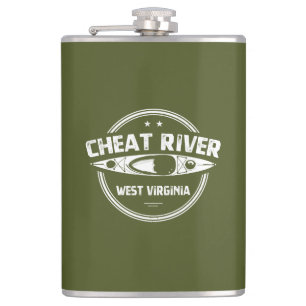 Cheat River, West Virginia Hip Flask