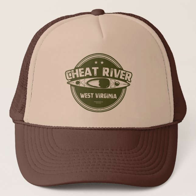 Cheat River, West Virginia Trucker Hat (Front)