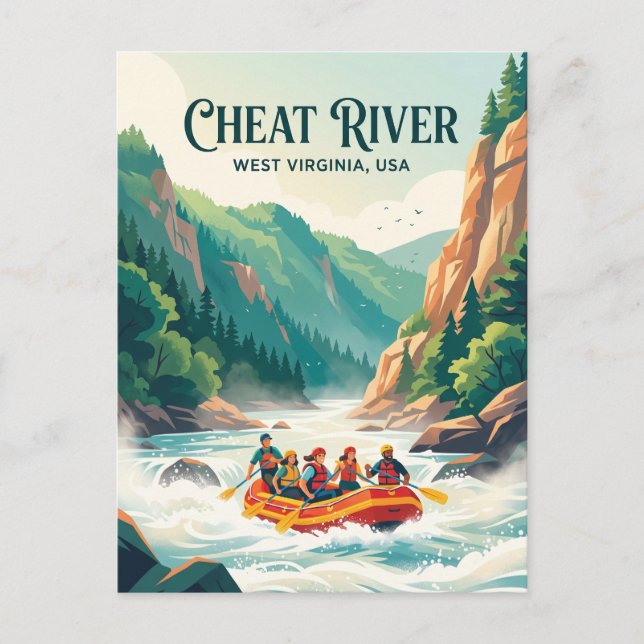 Cheat River, West Virginia, USA Postcard (Front)