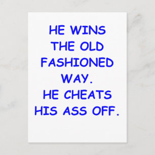 cheater postcard