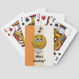 Cheating Emoticon Playing cards Template
