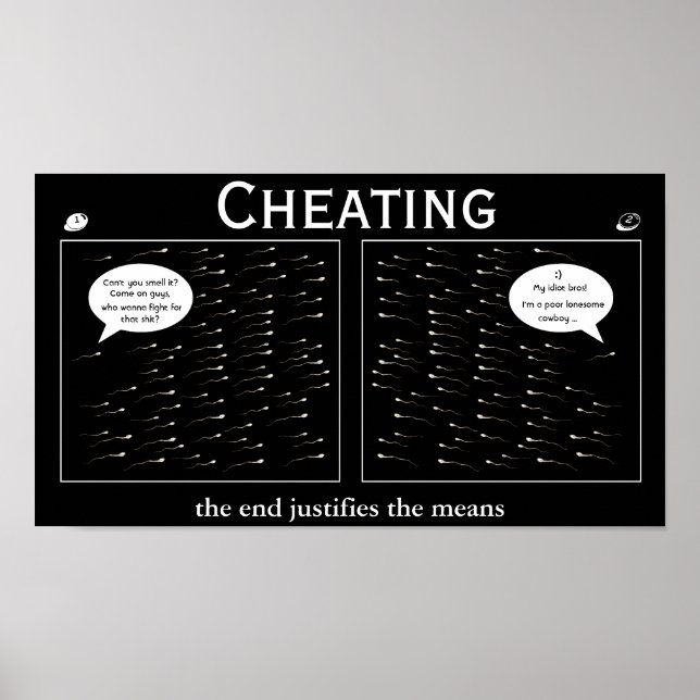 Cheating - Motivational Demotivational Poster (Front)