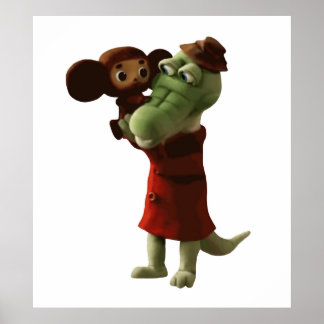 Cheburashka Gena Poster