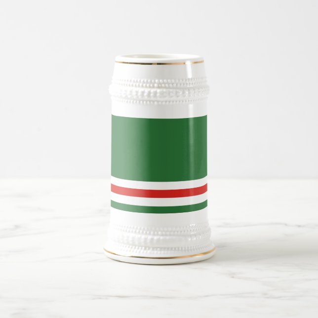 Chechen Republic of Ichkeria Flag Beer Stein (Center)