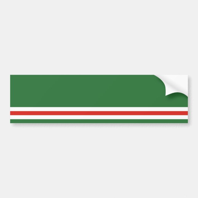 Chechen Republic of Ichkeria Flag Bumper Sticker (Front)