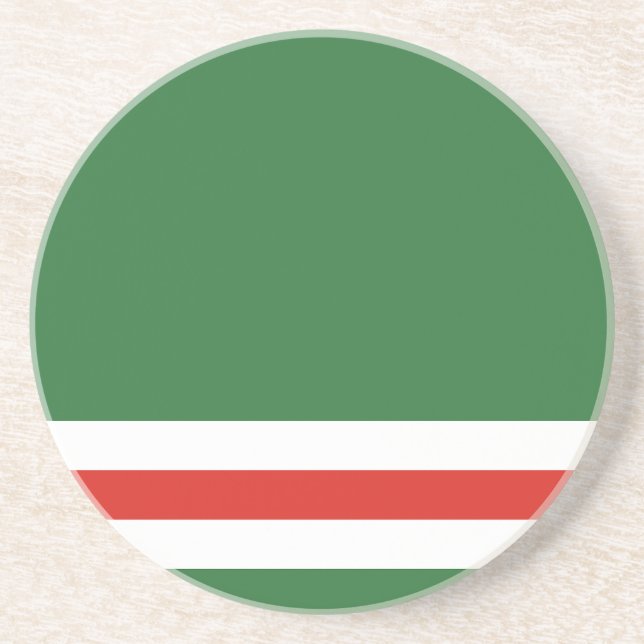 Chechen Republic of Ichkeria Flag Coaster (Front)