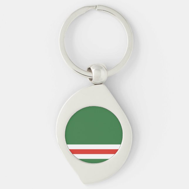 Chechen Republic of Ichkeria Flag Keychain (Front)
