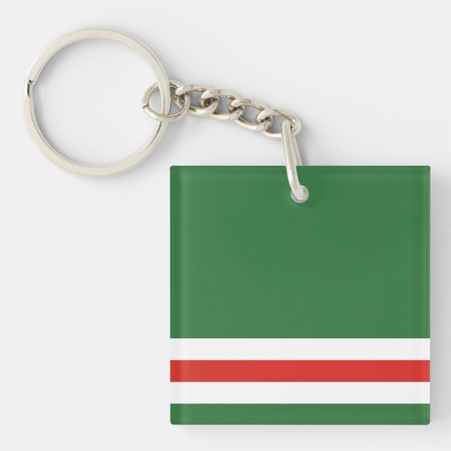 Chechen Republic of Ichkeria Flag Keychain (Front)