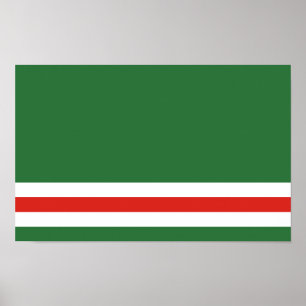 Chechen Republic of Ichkeria Flag Poster