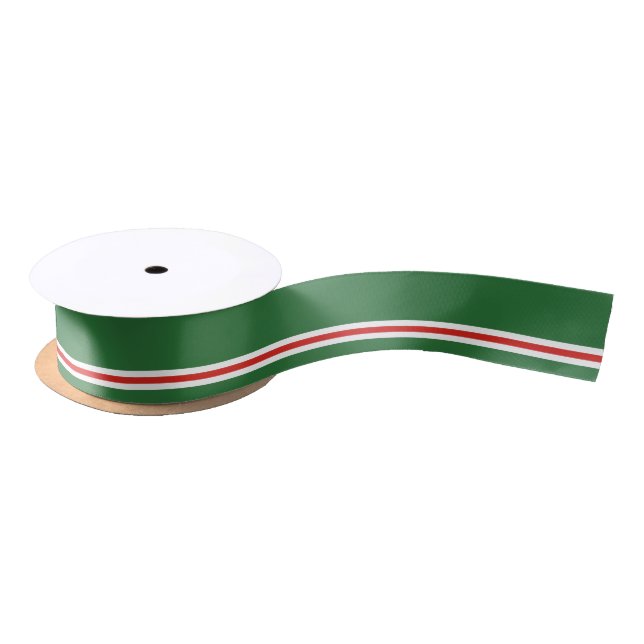 Chechen Republic of Ichkeria Flag Satin Ribbon (Spool)