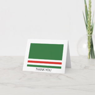 Chechen Republic of Ichkeria Flag Thank You Card
