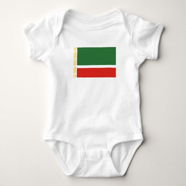 Chechnya Flag Baby Bodysuit (Front)