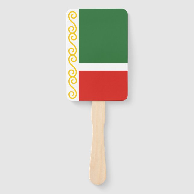 Chechnya Flag Hand Fan (Front)
