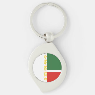 Chechnya Flag Keychain