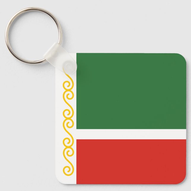 Chechnya Flag Keychain (Front)
