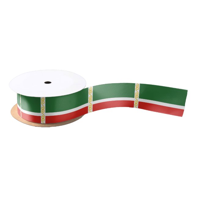 Chechnya Flag Satin Ribbon (Spool)
