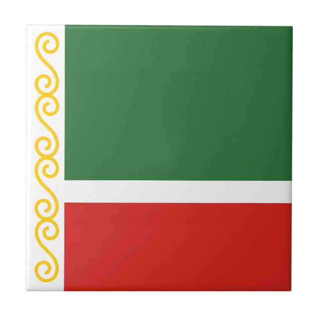 Chechnya Flag Tile (Front)