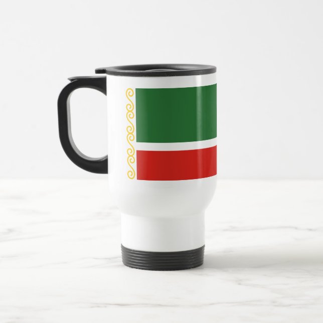 Chechnya Flag Travel Mug (Left)