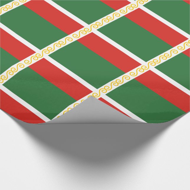 Chechnya Flag Wrapping Paper (Corner)