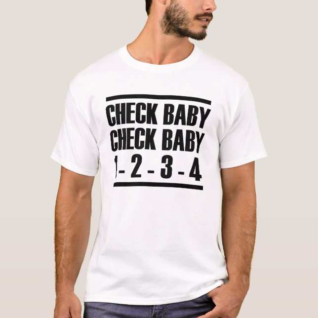 Check Baby 1-2-3-4 T-Shirt (Front)