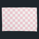 Check Baby Pink And White Chequerboard Pattern Pillowcase<br><div class="desc">Chequered Pattern – light pink and white chequerboard.</div>