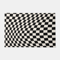 Check Black And Cream White Pattern Chequerboard