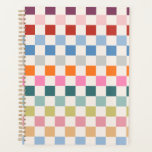 Check Colourful Chequered Pattern Chequerboard Planner<br><div class="desc">Chequered Pattern – Colourful chequerboard.</div>