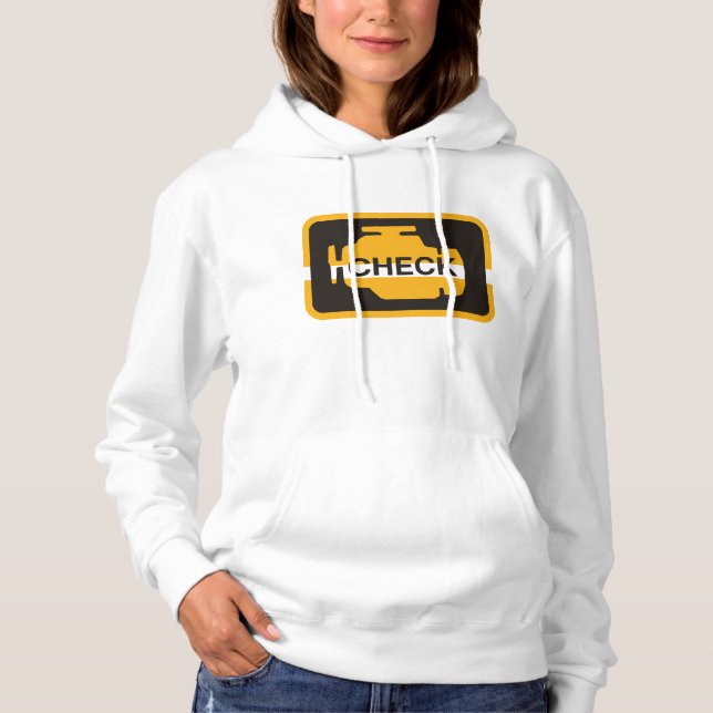 Check Engine Light Womens Hoodie (Front)