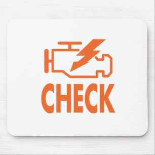 Check Engine Mouse Pad