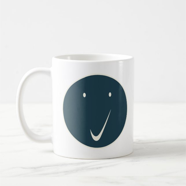Check face - Tick, DarkG/Wh.  Coffee Mug (Left)