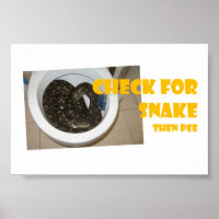 Check for Snake... then pee