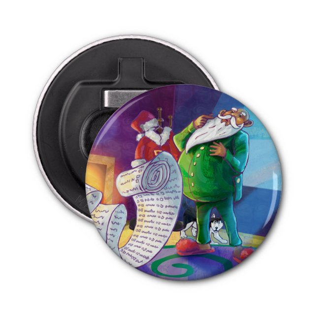 Check it Twice Painting Bottle Opener (Front)