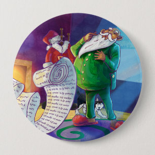 Check it Twice Santa 4 Inch Round Button