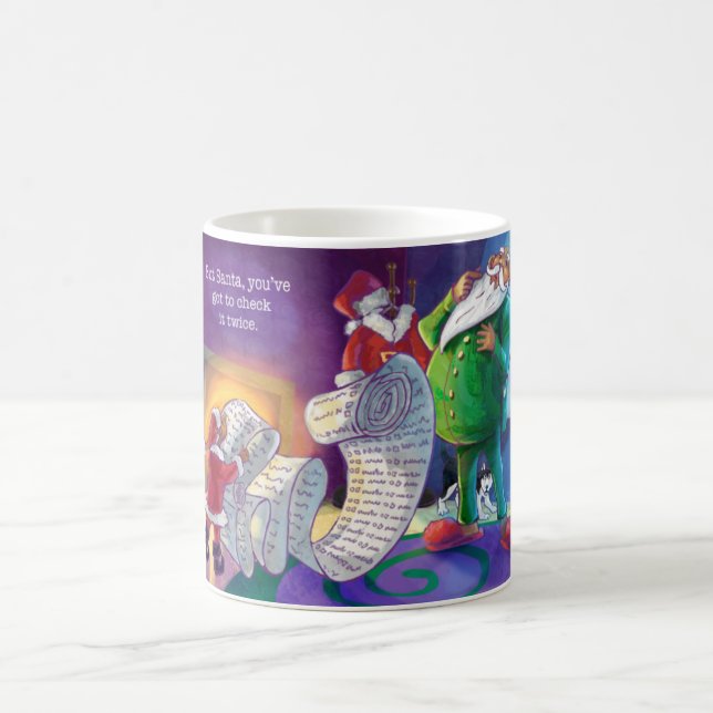Check it Twice Santa Coffee Mug (Center)