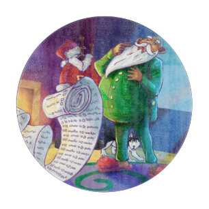 Check it Twice Santa Cutting Board