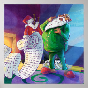 Check it Twice Santa Poster