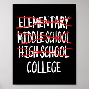 Check Mark 12th Grade Graduation 2025 High School  Poster