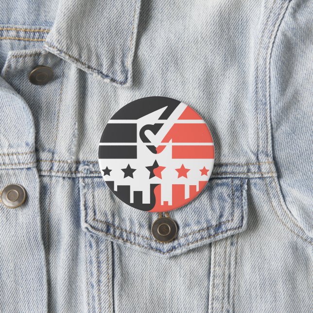 Check Mark of Unity 3 Inch Round Button (In Situ)