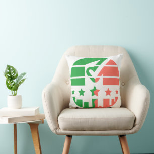 Check Mark of Unity Throw Pillow