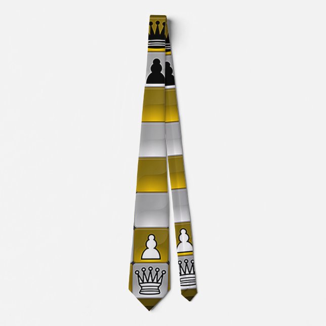 “Check Mate Chess Game” Neck Tie (Front)