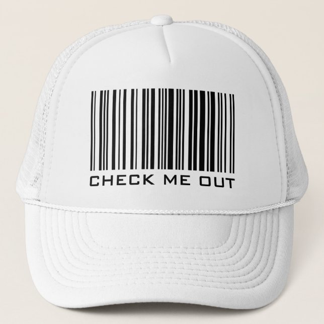Check Me Out - Barcode Hat (Front)