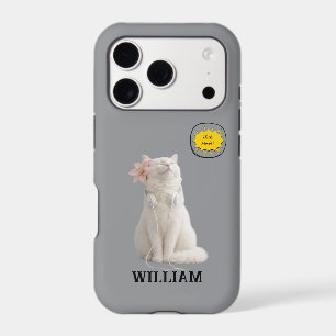 CHECK MEO White Cat with Headphones – Personalized
