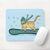 CHECK MEOWT Snowboarding Cat