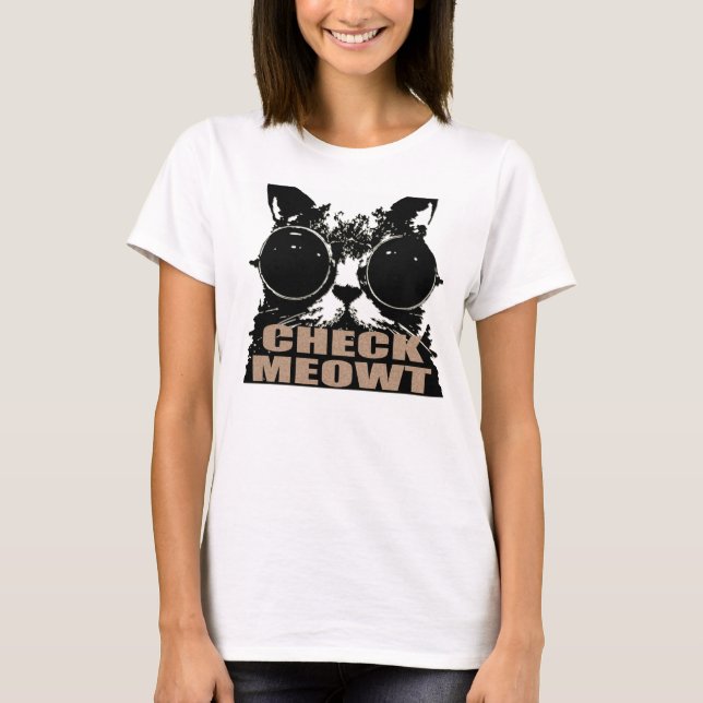 Check meowt T-Shirt (Front)
