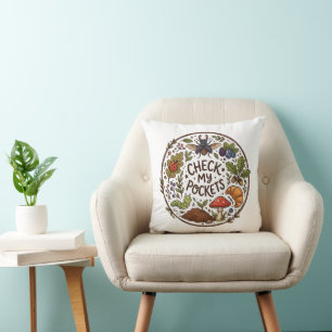 Check My Pockets – Funny Bug Catcher Kids Throw Pillow