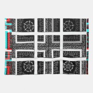 Check my Squares Curves.png Kitchen Towel