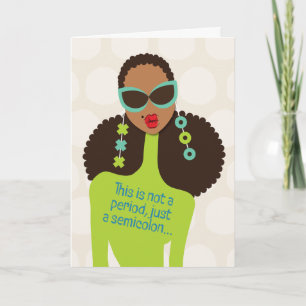 Check on your strong friends - Not a period Thank You Card